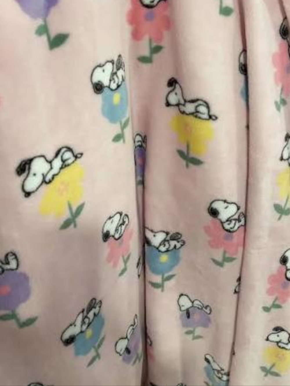 Snoopy Flowers Spring Plush Throw